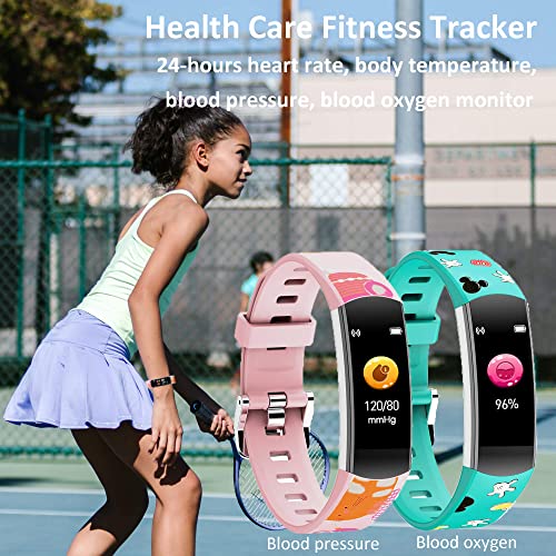Fitness Tracker for Kids, Hongmed Smart Watch for Teens with Temperature Bloo...