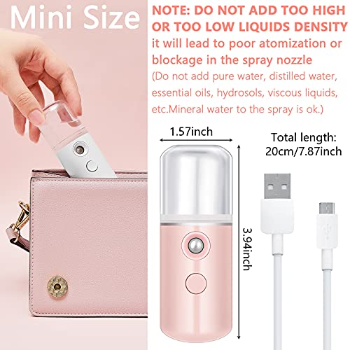 12 Pieces Nano Mist Sprayer Mini Face Mist Handy Sprayer Nano Steamer Mister ...