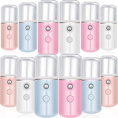12 Pieces Nano Mist Sprayer Mini Face Mist Handy Sprayer Nano Steamer Mister ...
