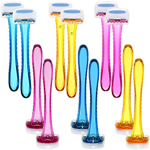 12 Pieces Women's Razor Bikini Trimmer Durable Travel Accessories Women Razor...