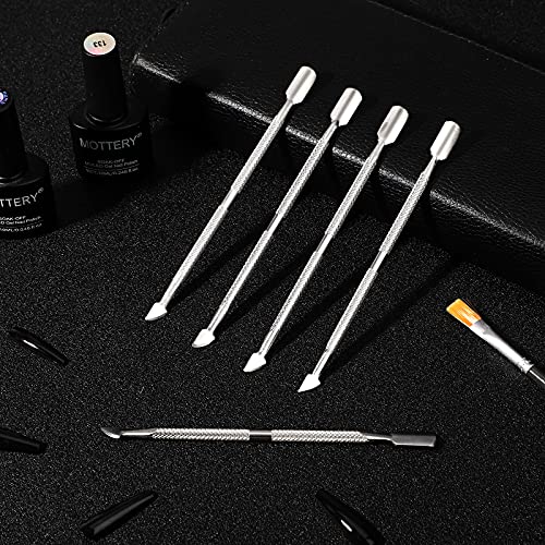 16 Pieces Cuticle Pusher Double Ended Pusher Stainless Steel Cuticle Cleaner ...