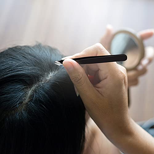 3 Pieces Eyebrow Tweezers Stainless Steel Pointed Slant Tweezers Pointed Hair...