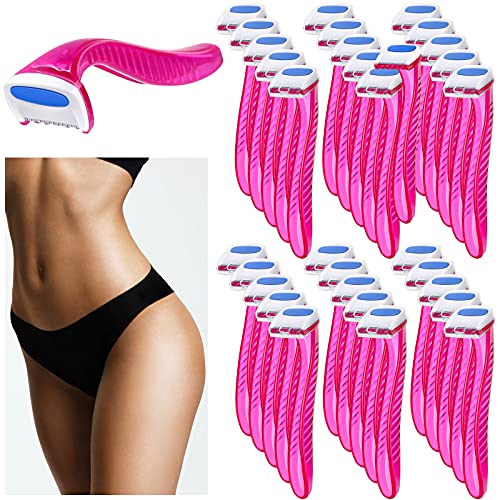 30 Pieces Bikini Razors T-Type Beauty Razor Bikini Line Trimmer Personal Wome...