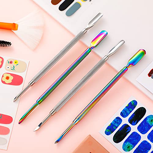 4 Pieces Cuticle Pusher Nail Cuticle Pusher Cuticle Pusher Cuticle Pusher Sta...