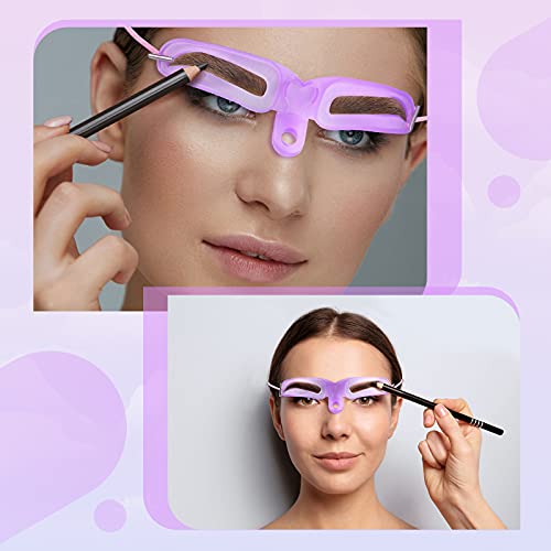 4 Pieces Eyebrow Stencil 8 Styles Eyebrow Template DIY Grooming Eyebrow Shapi...