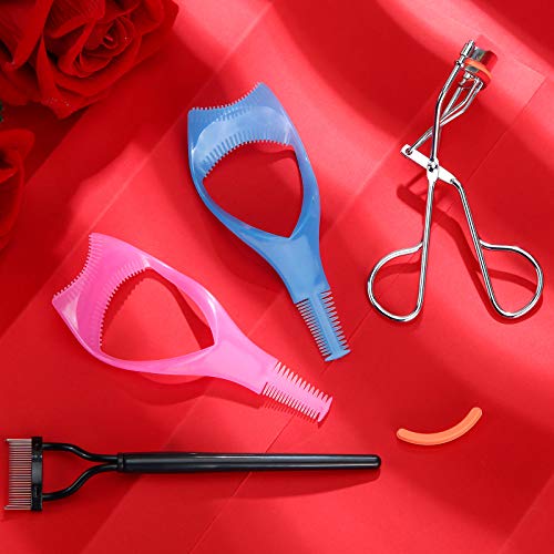 4 Pieces Eyelash Makeup Tool Includes 2 Pieces Plastic 3-in-1 Cosmetic Eyelas...