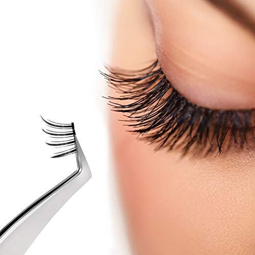 6 Piece Eyelash Extension Tweezers Stainless Steel Precision Tweezers Volume ...