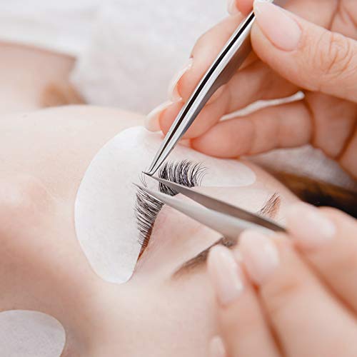 6 Piece Eyelash Extension Tweezers Stainless Steel Precision Tweezers Volume ...