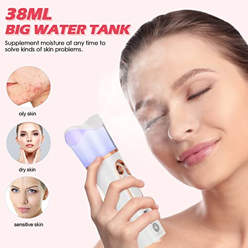 Mister for Lash Extensions USB Eyelash Fan Dryer Portable Nano Facial Mister ...