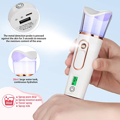 Mister for Lash Extensions USB Eyelash Fan Dryer Portable Nano Facial Mister ...