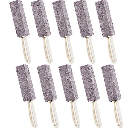 Pumice Stones for Cleaning with Handle Pumice Sticks for Removing Toilet Bowl...