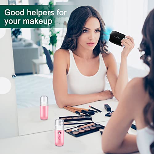 USB Mini Eyelash Fan and Potable Nano Facial Mister Rechargeable Handheld Eye...