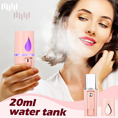 USB Mini Portable Fans and Portable Nano Facial Mister Rechargeable Electric ...