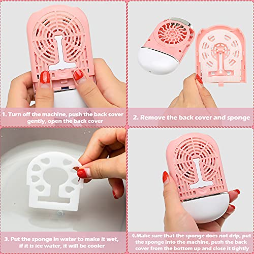 USB Mini Portable Fans and Portable Nano Facial Mister Rechargeable Electric ...
