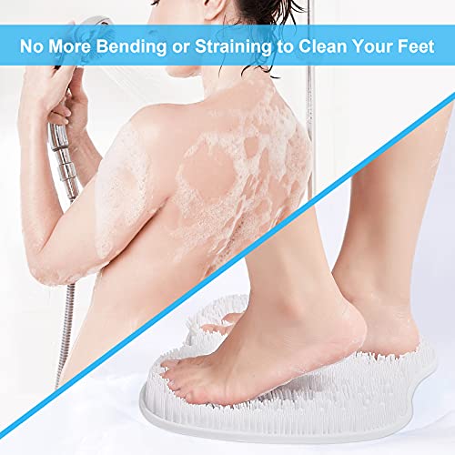 HONYIN Large Shower Foot Scrubber Mat - Cleans，Exfoliation，Massages Your Fe...