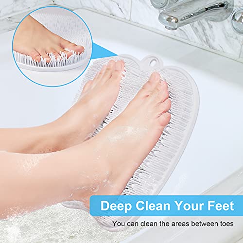 HONYIN Large Shower Foot Scrubber Mat - Cleans，Exfoliation，Massages Your Fe...