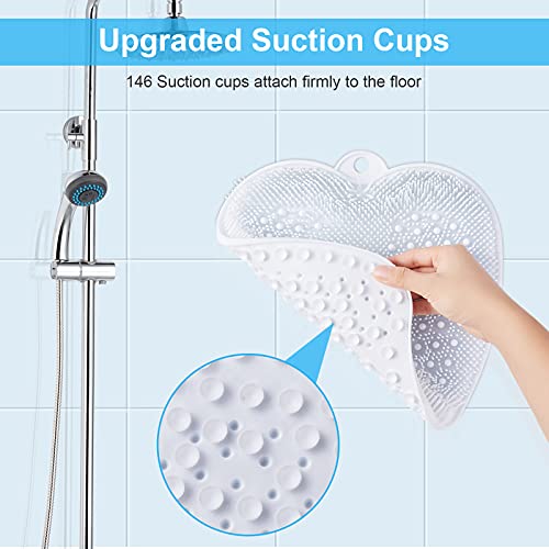 HONYIN Large Shower Foot Scrubber Mat - Cleans，Exfoliation，Massages Your Fe...
