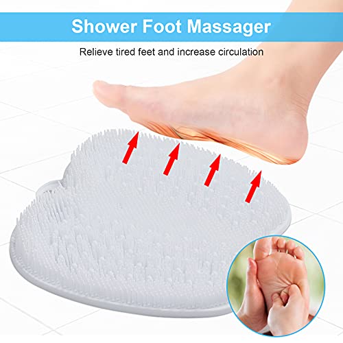 HONYIN Large Shower Foot Scrubber Mat - Cleans，Exfoliation，Massages Your Fe...