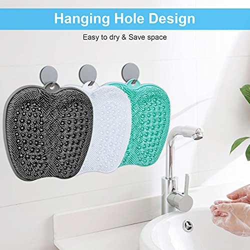 HONYIN Large Shower Foot Scrubber Mat - Cleans，Exfoliation，Massages Your Fe...