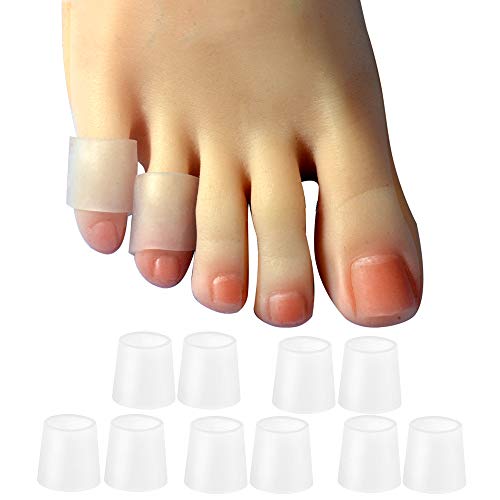 Hoogoo 10 Pack Pinky Toe Sleeves Protectors, Toe Covers, Protect Toe from Rub...