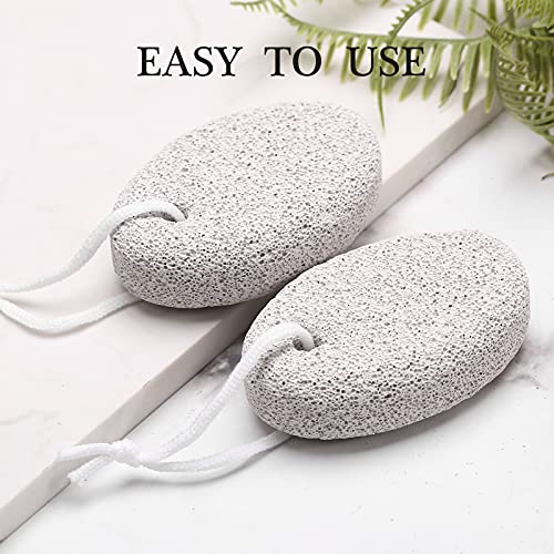 2PCS Natural Pumice Stone for Feet, HOOMBOOM Lava Pedicure Tools Hard Skin Ca...