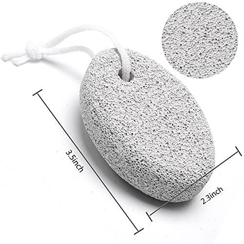 2PCS Natural Pumice Stone for Feet, HOOMBOOM Lava Pedicure Tools Hard Skin Ca...