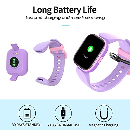 Kids Fitness Activity Tracker Watch, 1.4" DIY Watch Face IP68 Waterproof Kids...