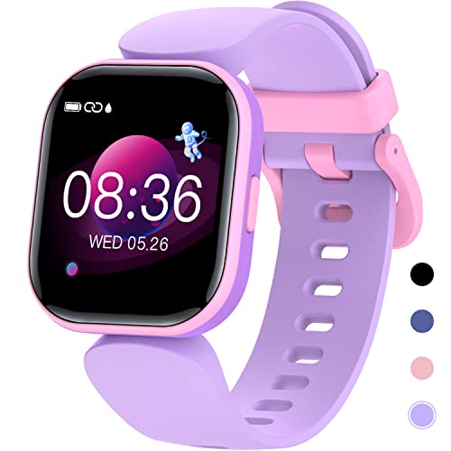 Kids Fitness Activity Tracker Watch, 1.4" DIY Watch Face IP68 Waterproof Kids...