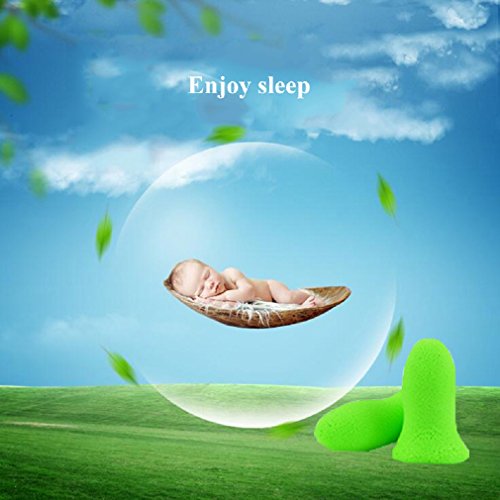 Reusable Sleep Earplugs for Noise Reduction 3 Pairs - Highest 48.4dB NRR Foam...
