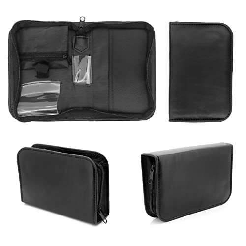 Hooshion PU Leather Glucose Meter Storage Bag,Travel Case Organizer Pouch for...