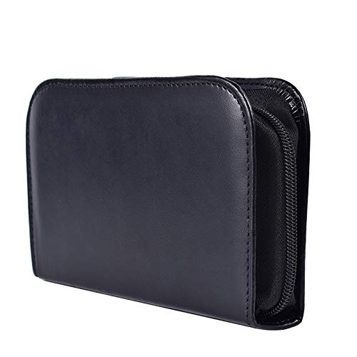 Hooshion PU Leather Glucose Meter Storage Bag,Travel Case Organizer Pouch for...