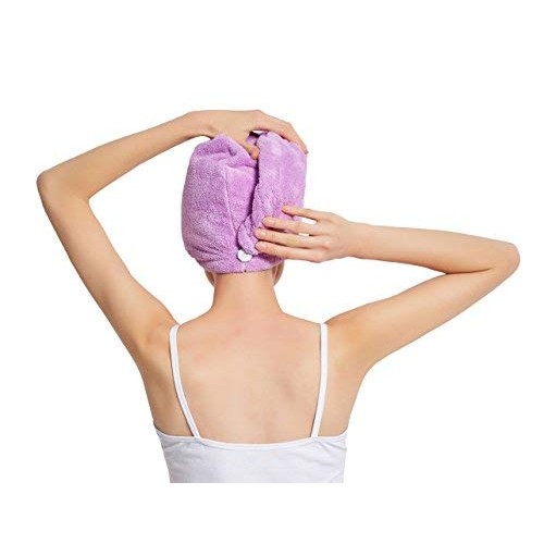 HOPESHINE Hair Drying Towel Twist Women's Soft Shower Microfiber Towels for H...