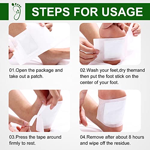Foot Pads, Natural Deep Cleansing Foot Pads for Relieve Stress and Take Foot ...
