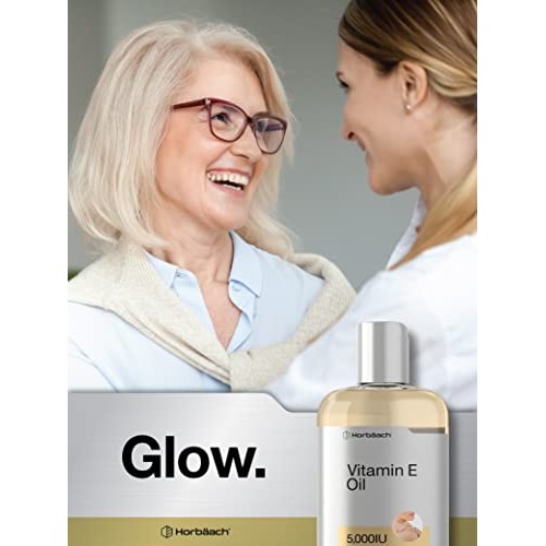 Natural Vitamin E Oil 5000 IU | 8 oz (2 x 4oz) | For Skin, Hair & Face | Vege...