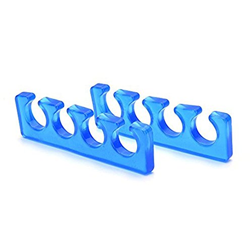 Hosaire 1 Pair Toe Separators, Soft Two Silicone Finger Toe Spacers, Great To...