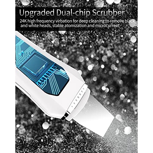 Skin Scrubber Face Spatula Blackhead Remover Pore Cleaner with 4 Modes Plus 4...