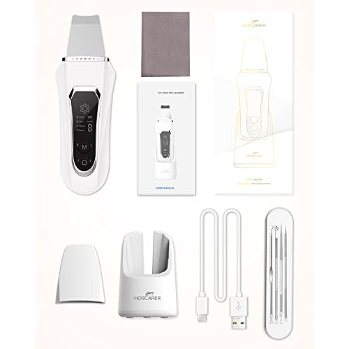 Skin Scrubber Face Spatula Blackhead Remover Pore Cleaner with 4 Modes Plus 4...