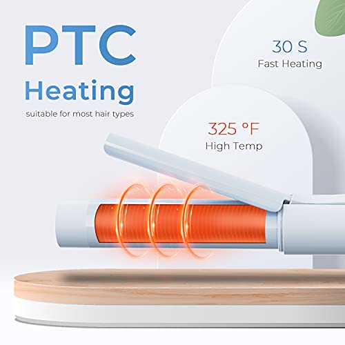 Ceramic Mini Curling Iron for Short Hair, Small Hair Curler Iron for Travel, ...