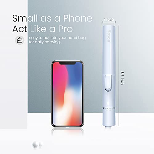 Ceramic Mini Curling Iron for Short Hair, Small Hair Curler Iron for Travel, ...