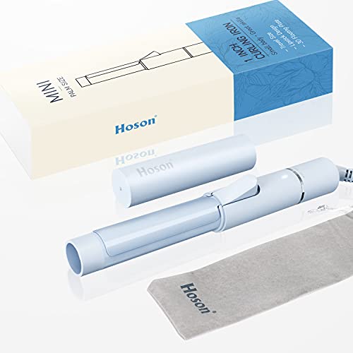 Ceramic Mini Curling Iron for Short Hair, Small Hair Curler Iron for Travel, ...