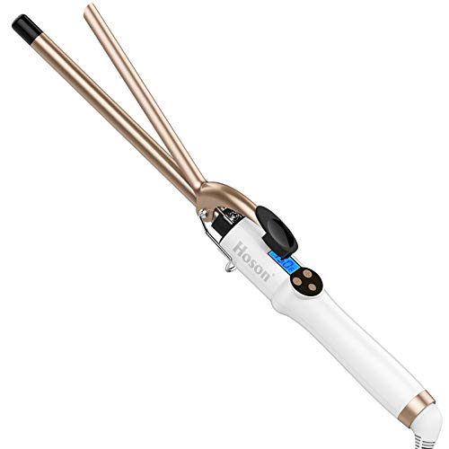 Hoson 1/2 Inch Curling Iron Professional, Ceramic Tourmaline Curl Wand Barrel...