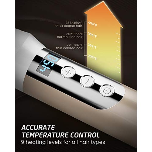 Hoson 3/4 Inch Curling Iron for Short Hair, Long Barrel Curling Irons for Wom...