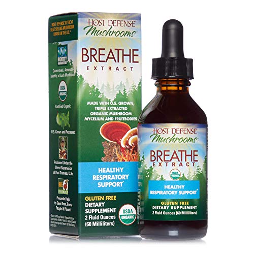 Host Defense, Breathe Extract, Respiratory Support, Mushroom Supplement with ...