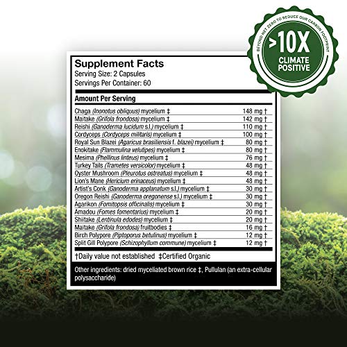 Host Defense, MyCommunity Capsules, Advanced Immune Support, Mushroom Supplem...