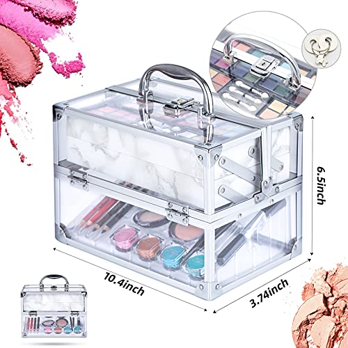 Hot Sugar Mixed Beauty Makeup Kit Cosmetic Set All in One Train Case Matte Sh...