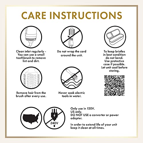 HOT TOOLS Pro Artist 24K Gold One Step Volumizer Hair Dryer and Hot Air Brush