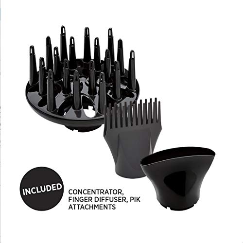 HOT TOOLS Professional 2100 Turbo Ceramic + Ionic Lightweight Hair Dryer, Pur...