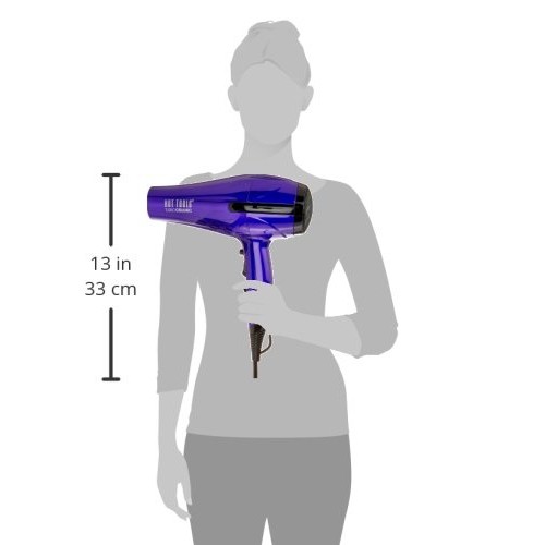 HOT TOOLS Professional 2100 Turbo Ceramic + Ionic Lightweight Hair Dryer, Pur...