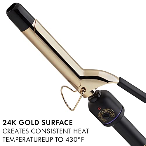 HOT TOOLS Professional 24K Gold Curling Iron/Wand, 1 inch
