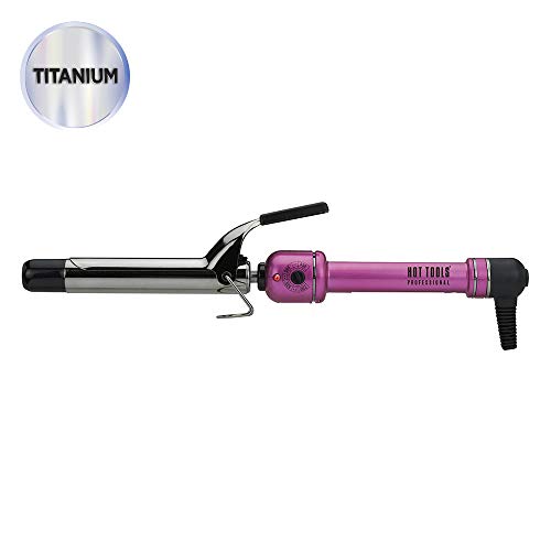 HOT TOOLS Professional Pink Titanium Curling Iron/Wand, 1 Inch